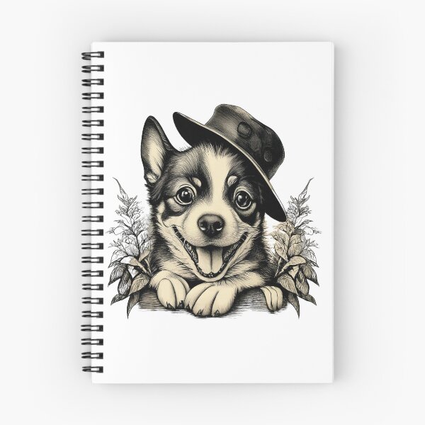 Item preview, A cute, smiling dog wearing a hat designed and sold by MagelliShop.