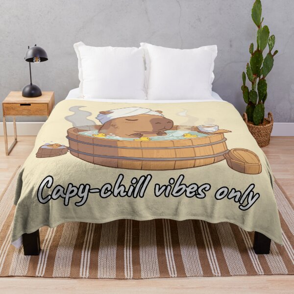 Item preview, Capybara Bath Time – Capy-Chill Vibes Only Cute Animal Art designed and sold by imaginariun.