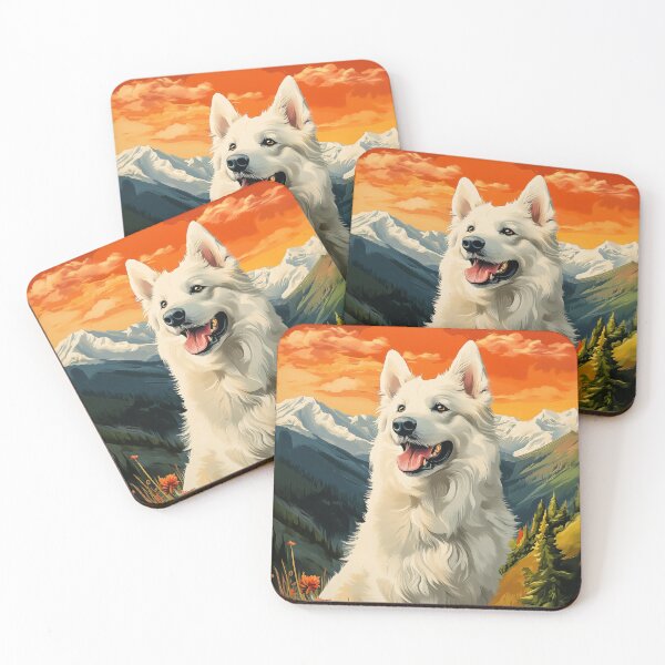 Item preview, White Swiss Shepherd Dog designed and sold by PetsArt.