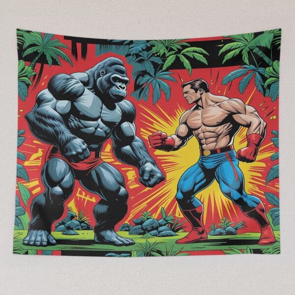 Item preview, 1 Gorilla vs 100 Men designed and sold by Zheap14.