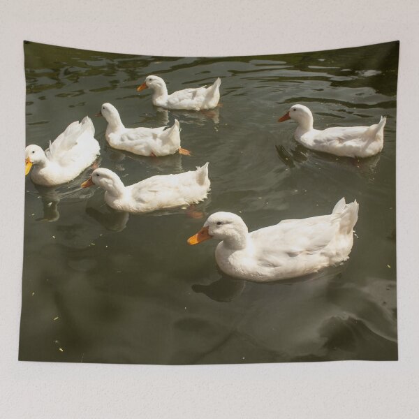 Item preview, group of geese on a lake designed and sold by felipequeiroz.