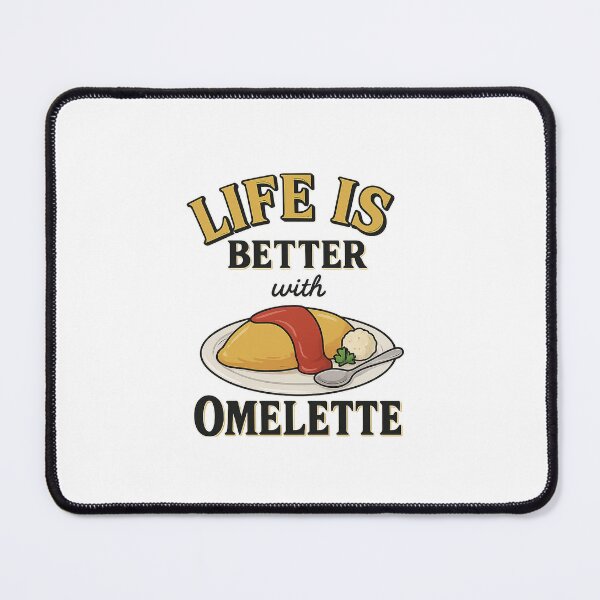 Item preview, Life Is Better with Omelette – Japanese Comfort Food Illustration designed and sold by Cozzicozzy888 | Japanese Food & Culture Art.