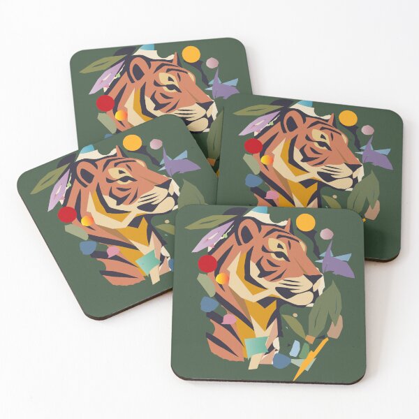 Item preview, Abstract tiger in artistic style designed and sold by Kisho.