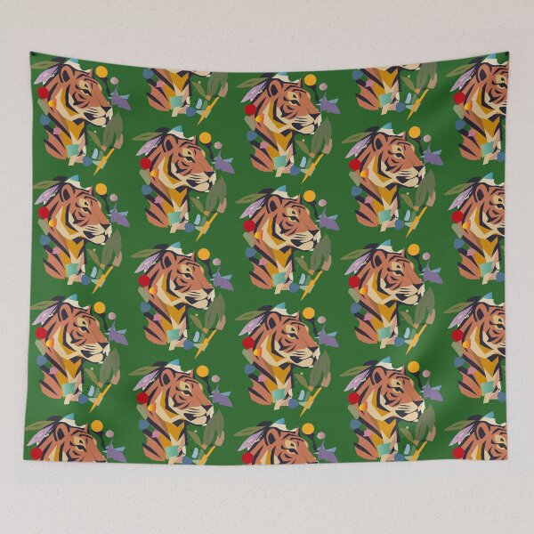 Item preview, Abstract tiger in artistic style designed and sold by Kisho.