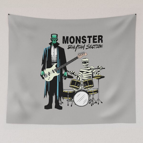 Item preview, Monster Rhythm Section designed and sold by AMERICANCHEEZ.