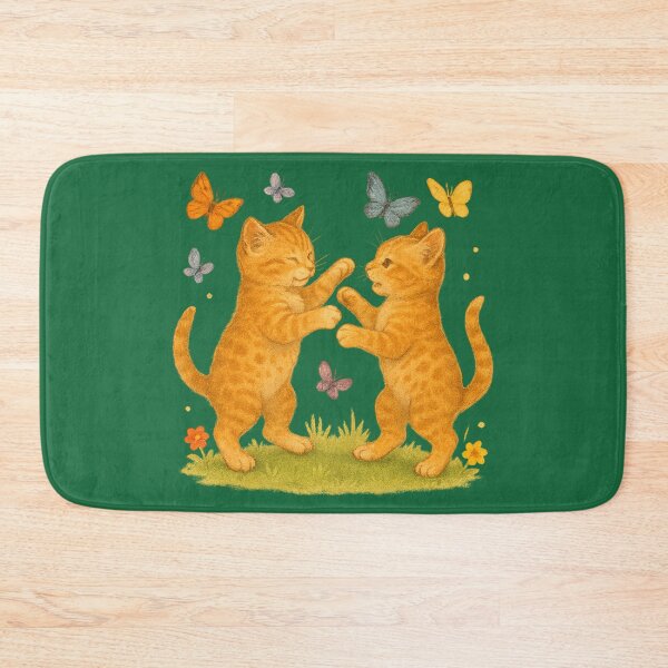 Item preview, Playful Kitten Fight – Two Boxing Cats Illustration designed and sold by branaghbel.