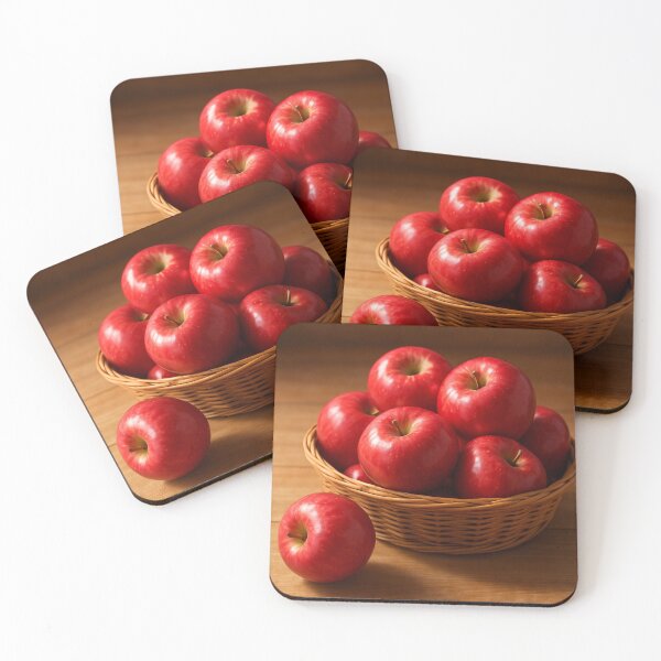 Item preview, Crisp Temptation – Juicy Red Apple Basket designed and sold by cottoncode.