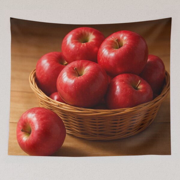 Item preview, Crisp Temptation – Juicy Red Apple Basket designed and sold by cottoncode.