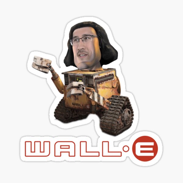 Vista previa del artículo con la obra «Camiseta de Lord Farquaad Markiplier y Meme Wall-E», diseñado y vendido por -Tired.