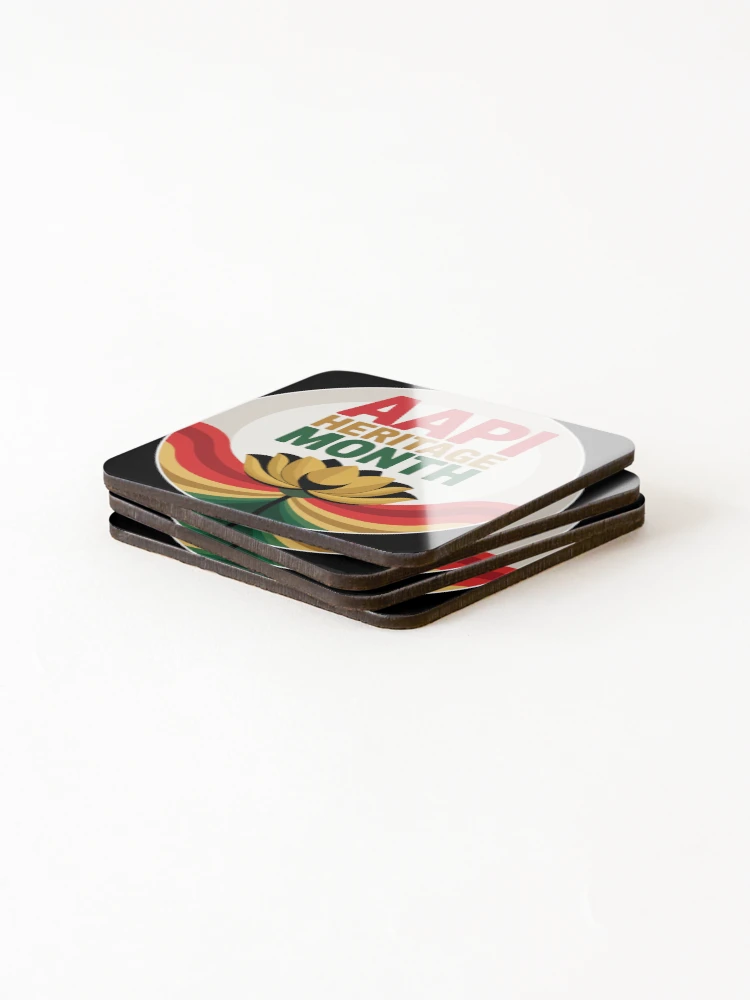 Thumbnail 4 of 5, Coasters (Set of 4), aapi month designed and sold by natzeroART.