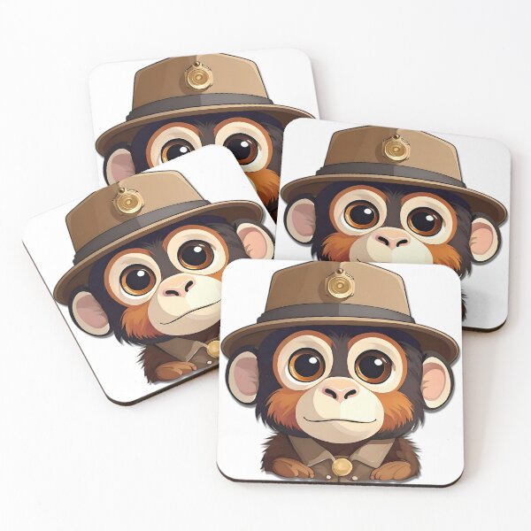 Item preview, explorer monkey designed and sold by SanchillShop.