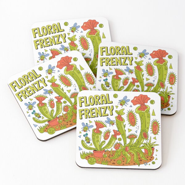 Item preview, Floral Frenzy Flytrap Madness Funny Flies designed and sold by SurrealArtSzysz.