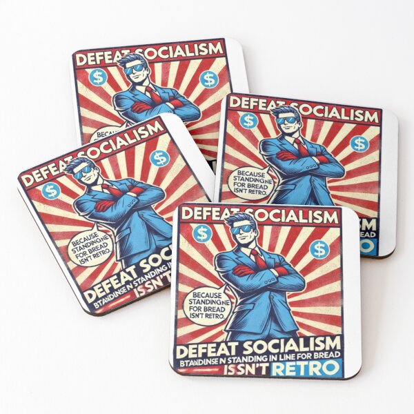 Item preview, Defeat Socialism – Retro Comic Parody Tee designed and sold by MindsAtelier.