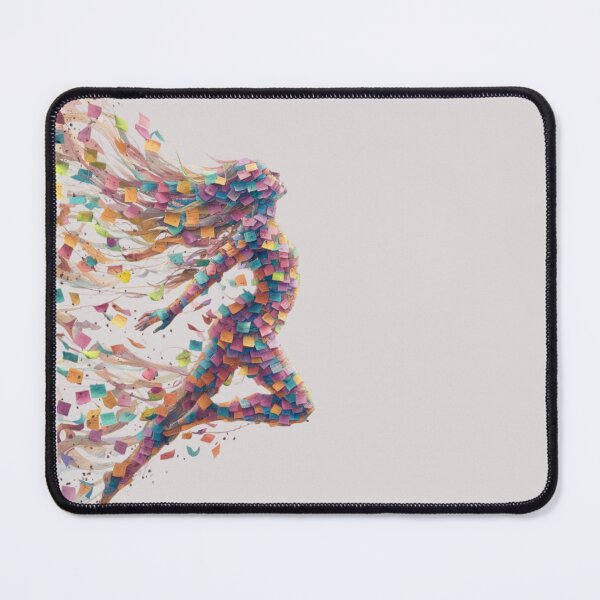 Item preview, a human figure composed of colorful post-it notes designed and sold by 123ks.