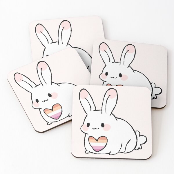 Item preview, Cute Pride Bunny Pastel Lesbian designed and sold by Mimi_Designs.