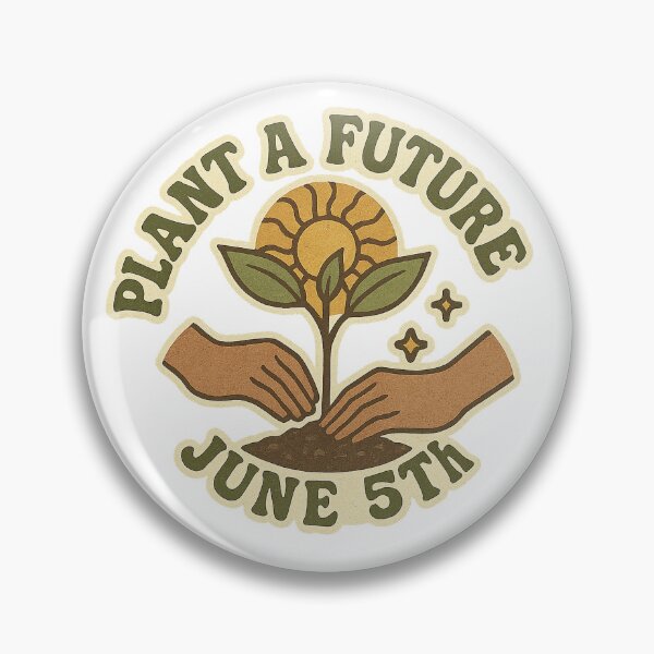 Item preview, Groovy Plant a Future Emblem designed and sold by Artistoffreedm.