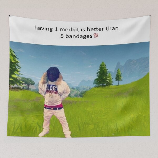 Item preview, One Medkit Over Five Bandages – Fortnite Meme with Swag designed and sold by dazza110.