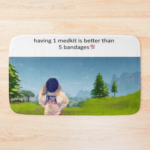 Item preview, One Medkit Over Five Bandages – Fortnite Meme with Swag designed and sold by dazza110.
