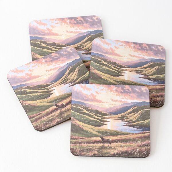 Item preview, beautiful stag in the Scottish Highlands designed and sold by SKULLARTISTRY.