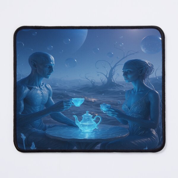 Item preview, “Whispers of Neptune – Intimate Tea Beneath the Blue Giant” designed and sold by GalenaDeco.
