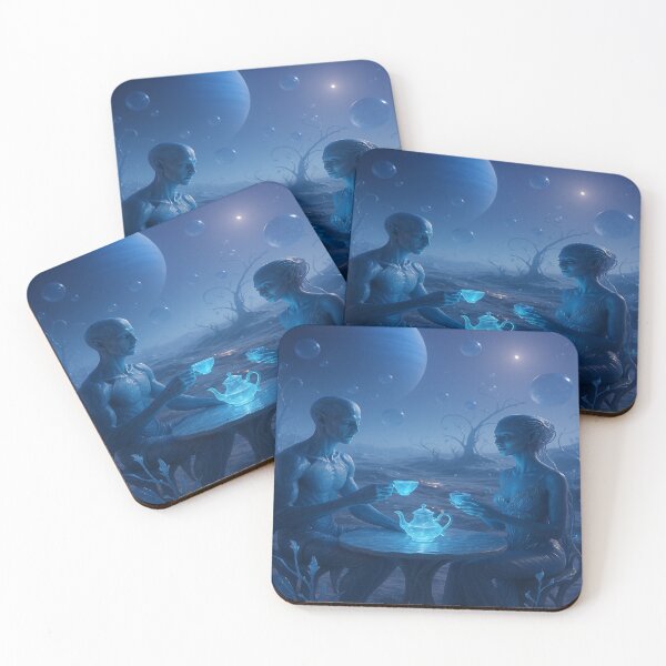 Artikelvorschau, „Whispers of Neptune – Intimer Tee unter dem blauen Riesen“ entworfen und verkauft von GalenaDeco.