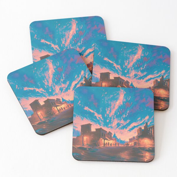 Item preview, The view of ancient desert town with blue sky designed and sold by MerryCrown.