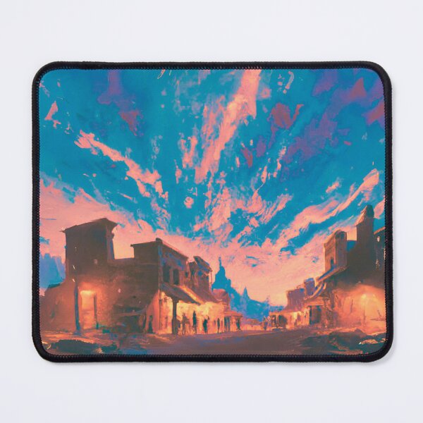 Item preview, The view of ancient desert town with blue sky designed and sold by MerryCrown.
