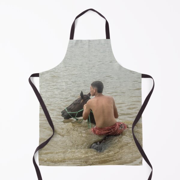 Item preview, Young man riding a horse in the river designed and sold by felipequeiroz.