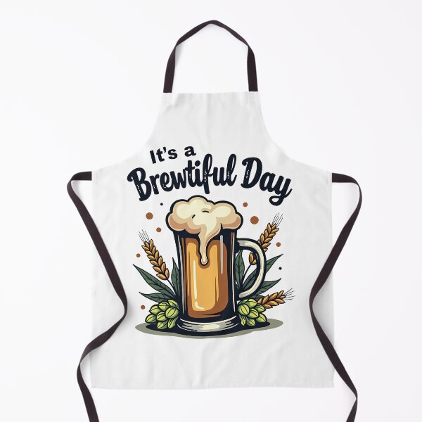 Item preview,  It’s a Brewtiful Day – Fun Beer Lover Pun Design with Hops and Barley designed and sold by Jason123za.