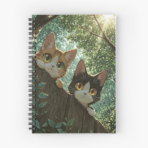 Item preview, Curious Cats in the Forest designed and sold by Ambient Flow.