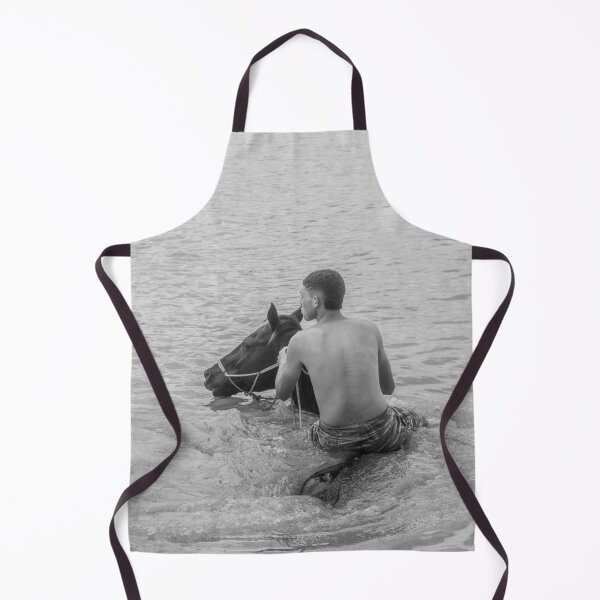 Item preview, Young man riding a horse in the river 2 designed and sold by felipequeiroz.
