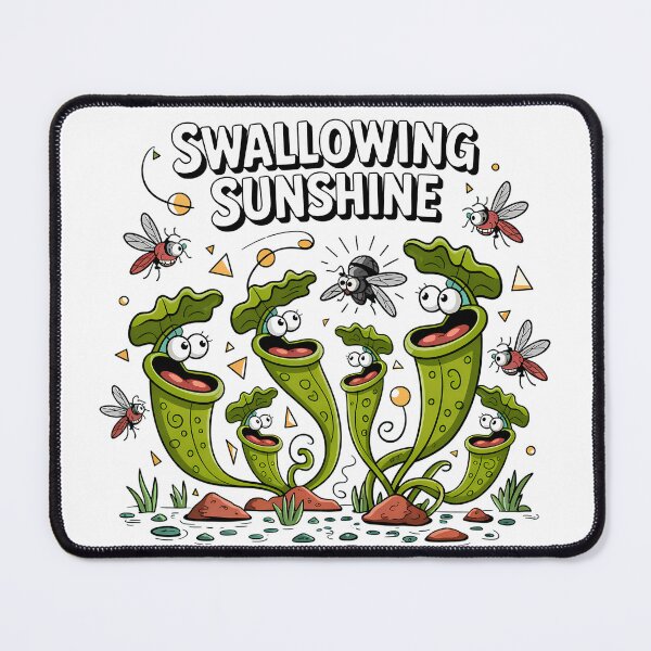 Item preview, Swallowing Sunshine Flies Versus Pitcher Plants Carnivorous Plants designed and sold by SurrealArtSzysz.