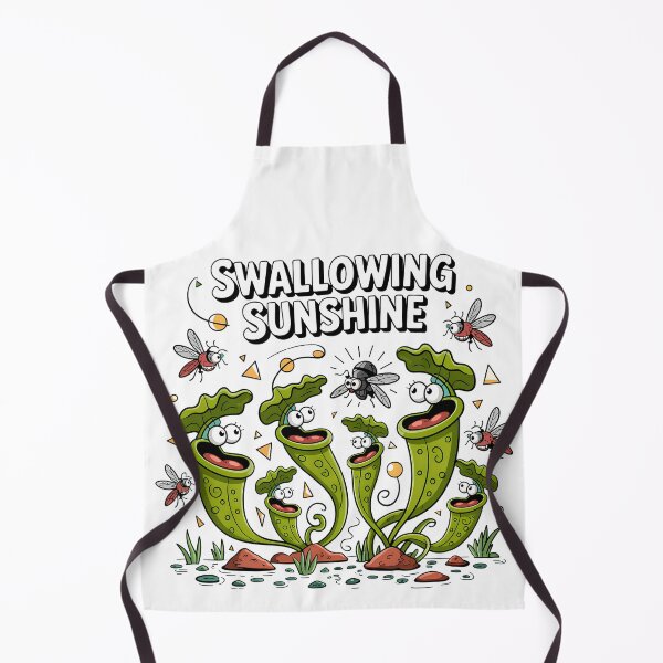 Item preview, Swallowing Sunshine Flies Versus Pitcher Plants Carnivorous Plants designed and sold by SurrealArtSzysz.