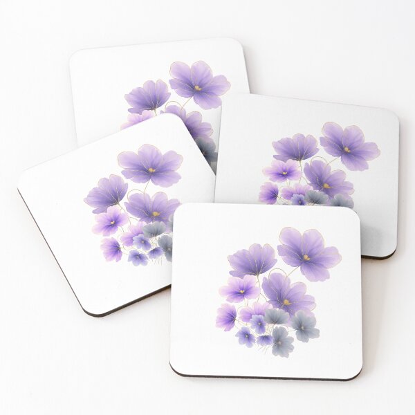 Item preview, Watercolor floral elegance in lavender hues with golden touches , Nature-inspired beauty, ready to shine! designed and sold by branaghbel.
