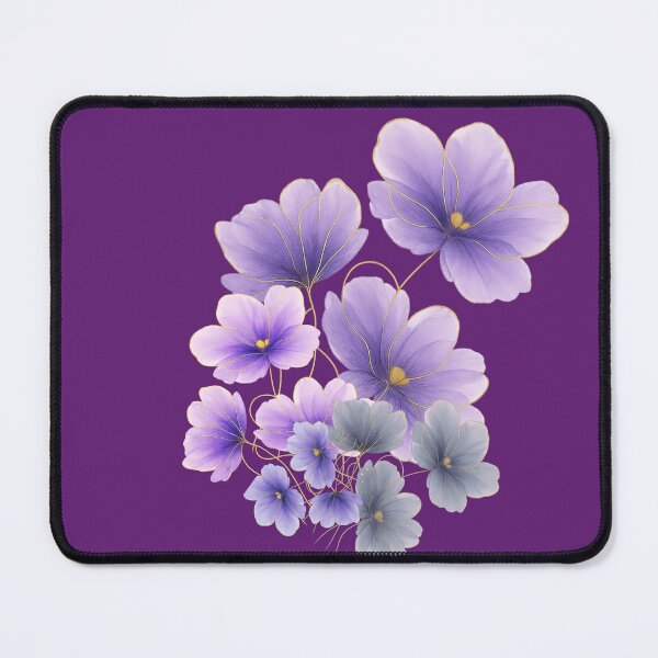 Item preview, Watercolor floral elegance in lavender hues with golden touches , Nature-inspired beauty, ready to shine! designed and sold by branaghbel.