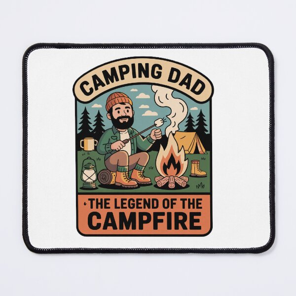 Item preview, Camping Dad The Legend of the Campfire designed and sold by ibobo4656.