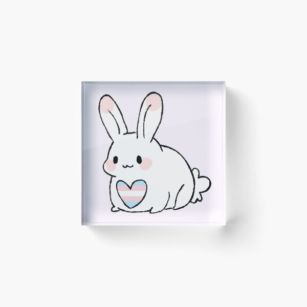 Item preview, Cute Pride Bunny Pastel Trans designed and sold by Mimi_Designs.
