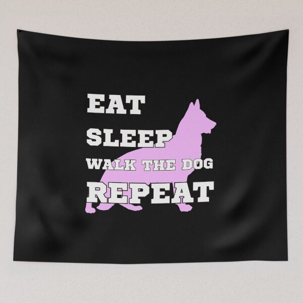 Item preview, Eat sleep walk the dog repeat designed and sold by BritishDelights.