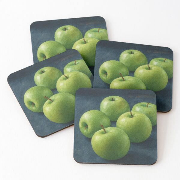 Item preview, Green Apples Still Life – Watercolor Style Illustration designed and sold by Pacika.