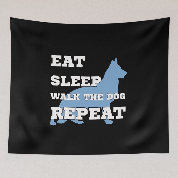 Item preview, Eat sleep walk the dog repeat designed and sold by BritishDelights.