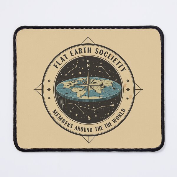 Item preview, Flat Earth Society Seal – Funny Conspiracy Theory Gift, Members Around the World, Retro Science Design designed and sold by Obito-Designs.