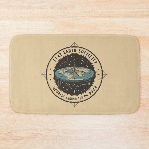 Item preview, Flat Earth Society Seal – Funny Conspiracy Theory Gift, Members Around the World, Retro Science Design designed and sold by Obito-Designs.