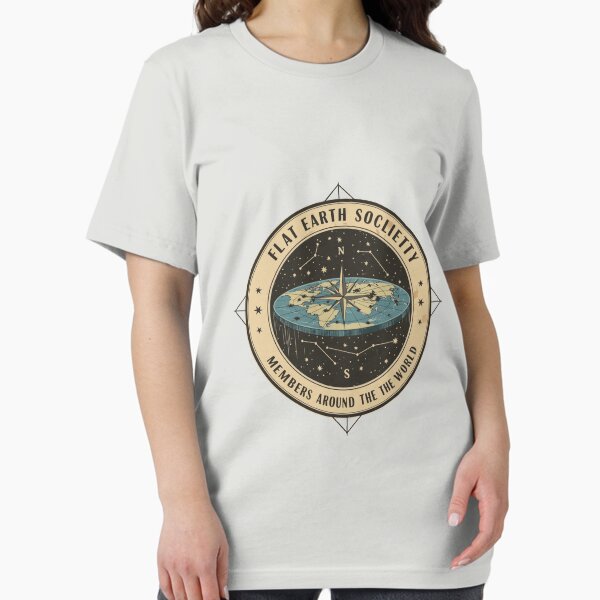 Item preview, Flat Earth Society Seal – Funny Conspiracy Theory Gift, Members Around the World, Retro Science Design designed and sold by Obito-Designs.