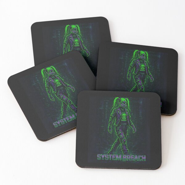 Item preview, System Breach – Cyberpunk Techwear Rebel T-Shirt Design designed and sold by Laugh & Rewind .