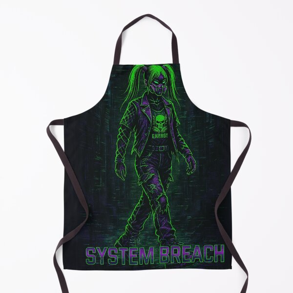 Item preview, System Breach – Cyberpunk Techwear Rebel T-Shirt Design designed and sold by Laugh & Rewind .