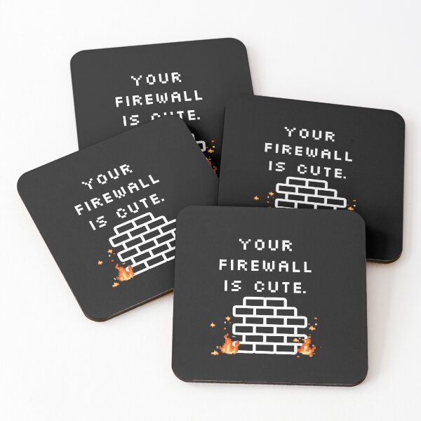 Item preview, Your Firewall Is Cute T-Shirt designed and sold by GlitchGearStore.