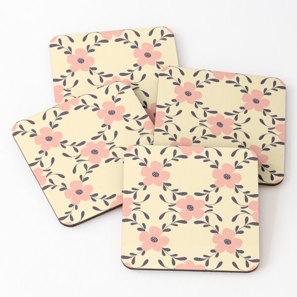 Item preview, Elegant Peach Blossom Trellis Pattern designed and sold by Alice-AJ.