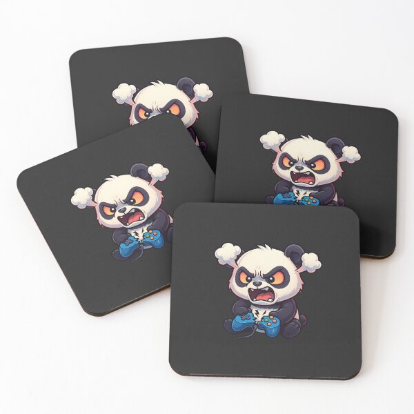Item preview, Gamer Panda Rage Quit – Chibi Style Funny Gaming Art designed and sold by ColorSplash123.