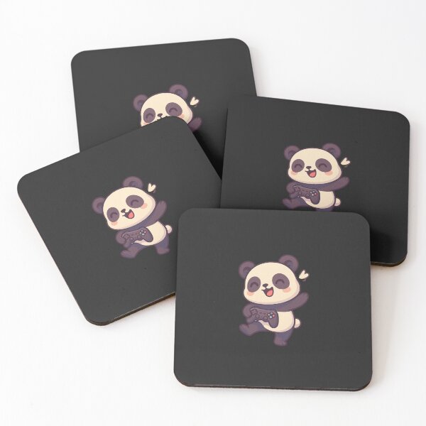 Item preview, Victory Dance Panda – Funny Chibi Gamer in Colorful Gaming Room designed and sold by ColorSplash123.