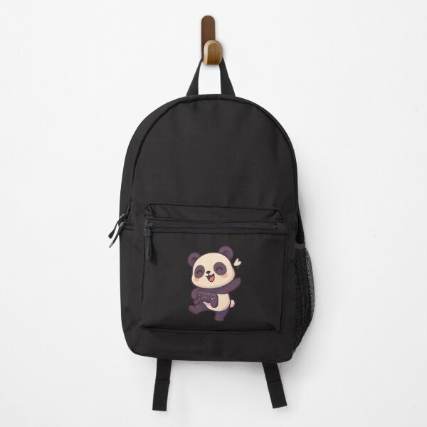 Item preview, Victory Dance Panda – Funny Chibi Gamer in Colorful Gaming Room designed and sold by ColorSplash123.